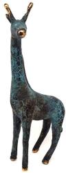 R. M. ékszer Réz figura zsiráf kék görbe 4x14cm (017793)