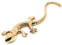 R. M. ékszer Réz figura gekkó arany 20x2cm (017940)