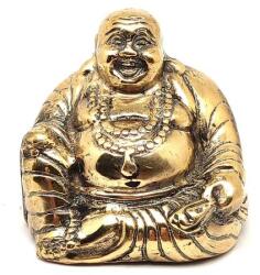 R. M. ékszer Réz figura Buddha nevető arany 5x6cm (017922)