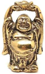 R. M. ékszer Réz figura nevető Buddha szerencse arany 7x4cm (017806)