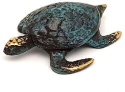 R. M. ékszer Réz figura teknős antik 5cm (017755)