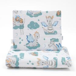 New Baby Kétoldalas együttes Velvet és pamut New Baby babakocsiba Sárkány