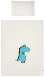Belisima 6-részes ágyneműhuzat Belisima Dino 3D 100x135 krémszínű-türkiz - babyonline