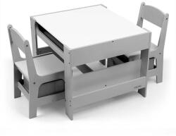 Milly Mally Bútorszett Milly Mally - Asztal és két szék Sven Grey