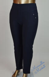  Plus Size Méretű, Bunda Béléses Rugalmas Nadrág! 8XL-es Sötétkék