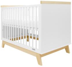 NEW BABY Gyerekágy leesésgátlóval New Baby MARCUS 120x60 cm fehér/természetes - babyonline