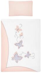 Belisima 6-részes ágyneműhuzat Belisima Butterfly 100/135 rózsaszín - babyonline