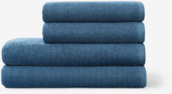 Goldea bordűr nélküli frottír törölköző és fürdőlepedő soft - petróleum színű 70 x 140 cm