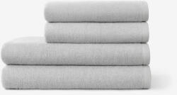 Goldea bordűr nélküli frottír törölköző és fürdőlepedő soft - szürke 70 x 140 cm