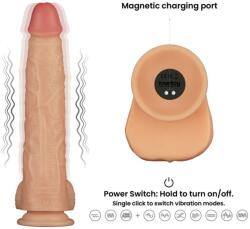 Lovetoy Vibrator mare 11'' Vibrating Power Basics Cock, Reincarcabil, 28cm Vibrator