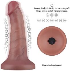 Lovetoy 6'' Vibrating Dual Density Power Cock Vibrator