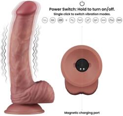 Lovetoy 9'' Vibrating Dual Density Power Cock Vibrator