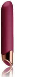 Rocks-Off Vibrator Chaiamo 10 Moduri Vibratii, Silicon, USB, Burgundy/Auriu, 16.5 cm Vibrator