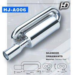  Kipufogódob rozsdamentes acél (AL-3425)