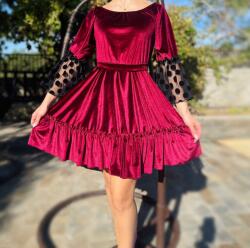 Ie traditionala Rochie din catifea eleganta Nica