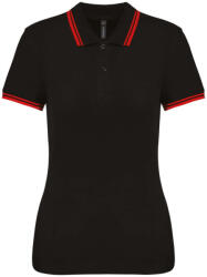 Kariban KA273 NŐI 2 CSÍKOS RÖVID UJJÚ PÓLÓING (ka273bl/re-xl)