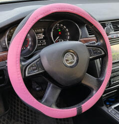  Univerzális műbőr kormányvédő 38cm pink 2397P (AL-2397P)