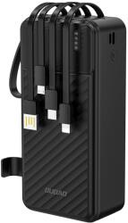 Dudao K11 Max 30000mAh Powerbank beépített kábelekkel - Fekete