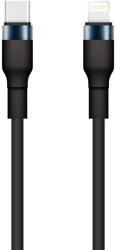 Setty KSC-L-131 Type-C - Lightning kábel 3A 1m - fekete