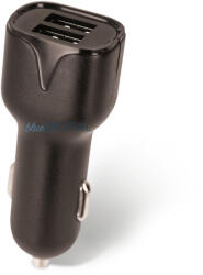 Setty 2xUSB autós töltő 2, 4A fekete