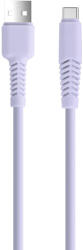 Setty KSA-C-1.529 USB-A - Type-C kábel 2.1A 1.5m - lila