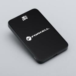 Forcell F-ENERGY F5K8 Super Slim powerbank kompatibilis MagSafe PD3.0 QC4.0 15W 5000 mAh feketével