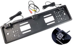  CA-BG482-2 8LED-es Rendszámtábla keretbe épített tolatókamera + 2db tolatószenzor (AL-72020)