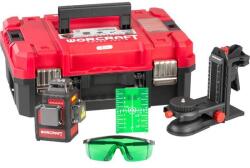 Worcraft Nivela laser, verde, 360°, 3x3D, 20V Li-ion (acumulator neinclus), cu suport magnetic, geanta, ochelari, placa tinta, 50 m, Worcraft (114885)