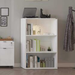 Adore Biblioteca Adore Rio Mini, 3 rafturi, Alb - Nuc - Antracit, 72x109x34 cm (RKT-330-DD-1) Biblioteca