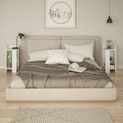 ASIR GROUP Noptiera Peder 2 buc, Alb, 25x60x27 cm (855DTE3509)