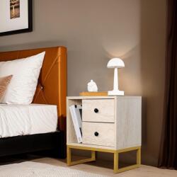 ASG Нощно шкафче Glimmer Travertine Gold (8684283112227)