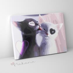 Makana Szerelmes cicók - Számfestő készlet, kerettel (30x40 cm)