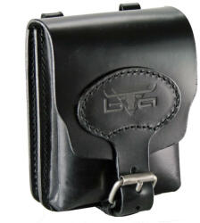  Blázek & Anni álló fekete selyemfényű bőr övtáska 12 x 16 cm (BA-9613-AM-F)