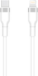 Setty KSC-L-130 Type-C - Lightning kábel 3A 1m - fehér