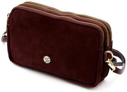 GREGORIO 1749 női bordó velúr bőr oldaltáska 22 x 13 x 6 cm (59687)