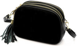  Luka 26-035 női fekete bőr oldaltáska 23 x 16 x 9 cm (59719)