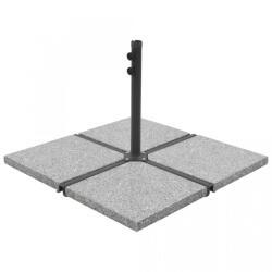 vidaXL Placă de greutate umbrelă, gri, 25 kg, granit, pătrat (45070) - izocor