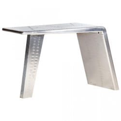 vidaXL Birou, design aeronavă, argintiu, 112 x 50 x 76 cm, metal (284414) - izocor