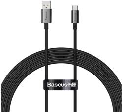 Baseus SUPERIOR adatkábel (USB - Type-C, 100W, PD gyorstöltő, 200cm, törésgátló) FEKETE (P10320102114-02)