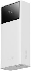 Baseus EnerFill FP41 30000mAh 22.5W Powerbank Baseus Simple USB-A - USB-C 3A 30cm kábellel - Fehér színben