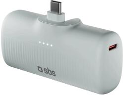 SBS EcoPower 5000 mAh 10W-os Powerbank beépített USB-C porttal - szürke