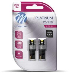 m-tech Set 2 x becuri LED, T10 W5W, Canbus, lumina Alba, 12 24V (LB840W-02B)