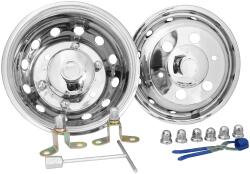 TruckKing Set capace roti, otel inoxidabil, 16 inch, Iveco Daily, 12 gauri ventilatie, roti duble (165301622)