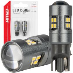 AMiO Bec LED CANBUS T10 W5W 16SMD 2016 Alb, 12V 24V (04234)