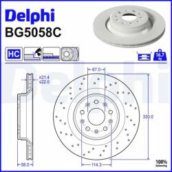 DELPHI Disc frana DELPHI BG5058C (BG5058C) - fixbox