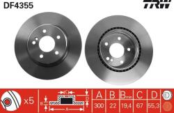 TRW Disc frana TRW DF4355 (DF4355) - fixbox