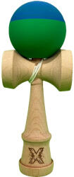 Flippy Jucarie Kendama X Originala, Profesionala, Flippy, din Lemn, Rubber Grip, 18 cm, Albastru Verde (teo-162894)