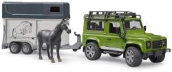 BRUDER 02592 Land Rover Defender с ремарке за кон и конче (02592)