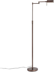 QAZQA Design állólámpa sötét bronz színben, LED-del és érintődimmerrel - Notia (109475)