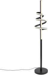 QAZQA Design állólámpa fekete, dimmelhető LED-del és 3-állású kapcsolóval - Rolla (109618)